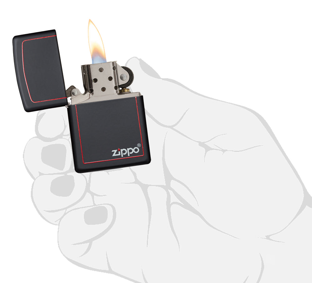 Zippo Classic Black and Red Zippo