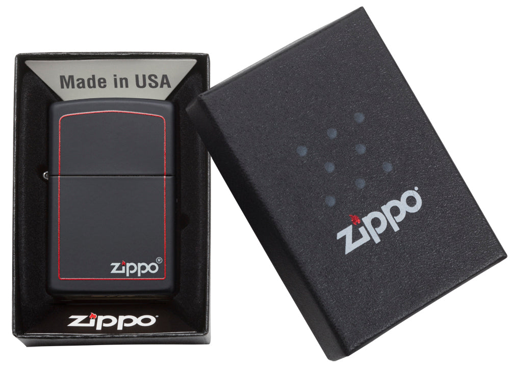 Zippo Classic Black and Red Zippo