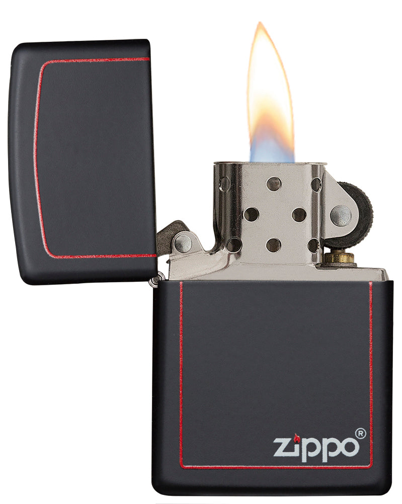 Zippo Classic Black and Red Zippo