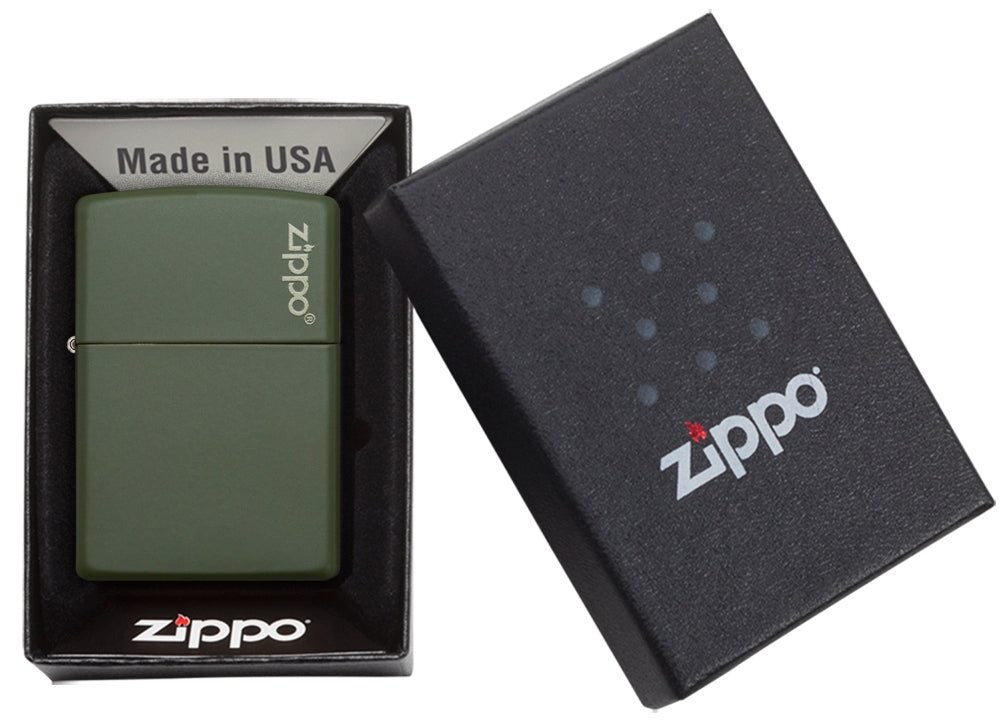 Zippo Classic Green Matte W/Zippo Logo