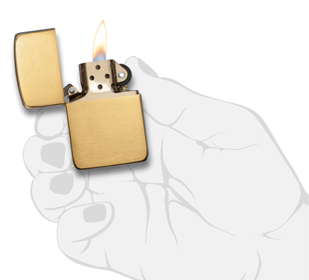 Zippo Brushed Brass 1941 Replica