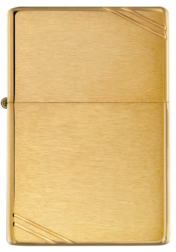 Zippo Brushed Brass Vintage with Slashes