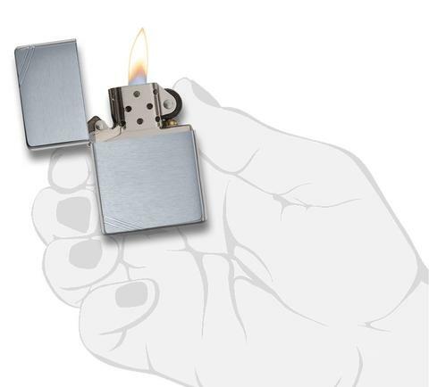 Zippo Brushed Chrome Vintage