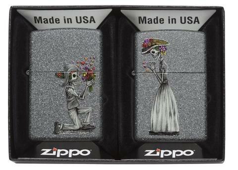 Zippo Iron Stone Couple Lighters