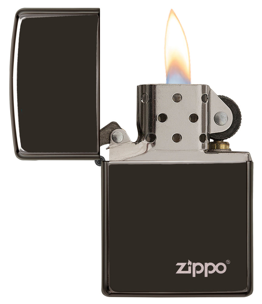 Zippo Ebony Zippo Logo
