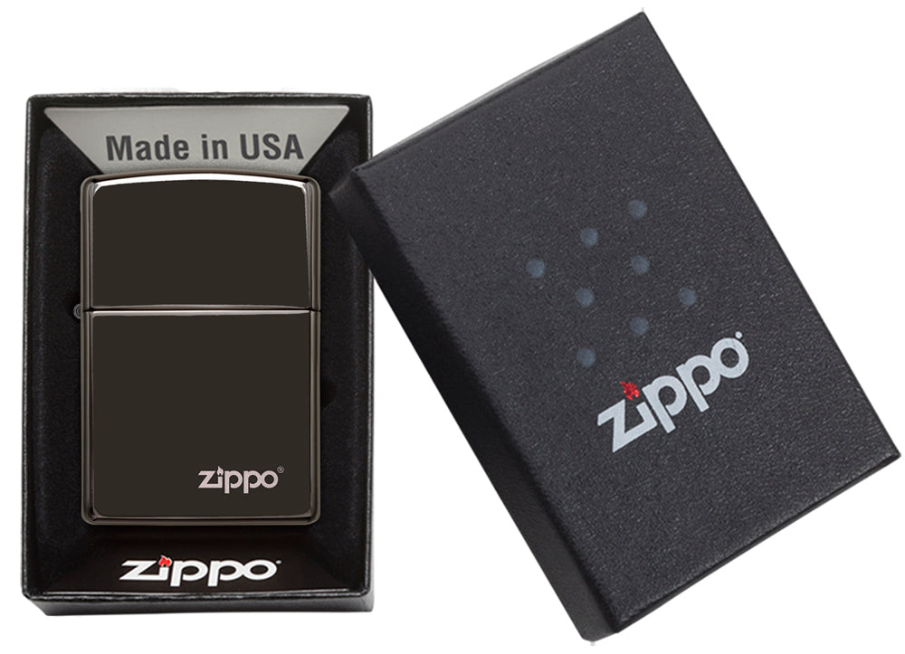Zippo Ebony Zippo Logo