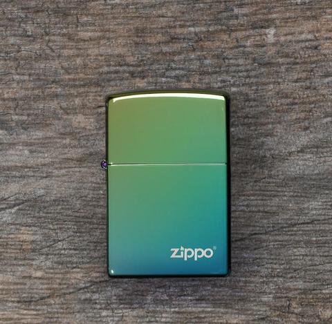 Zippo Classic High Polish Teal Zippo Logo