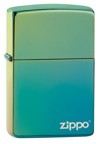 Zippo Classic High Polish Teal Zippo Logo