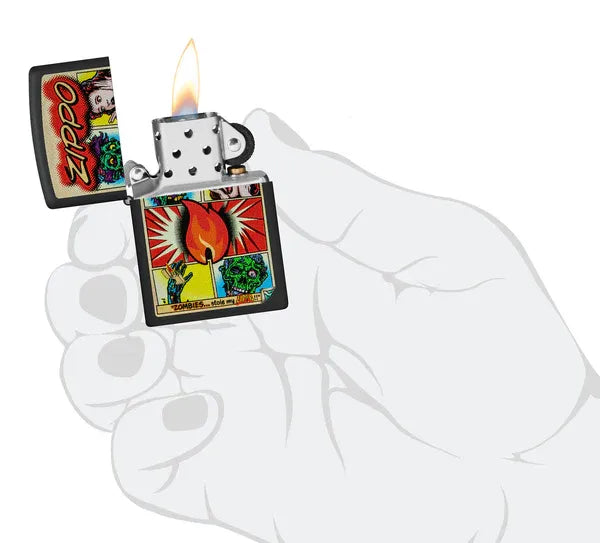 Zippo Comic Zombies Design
