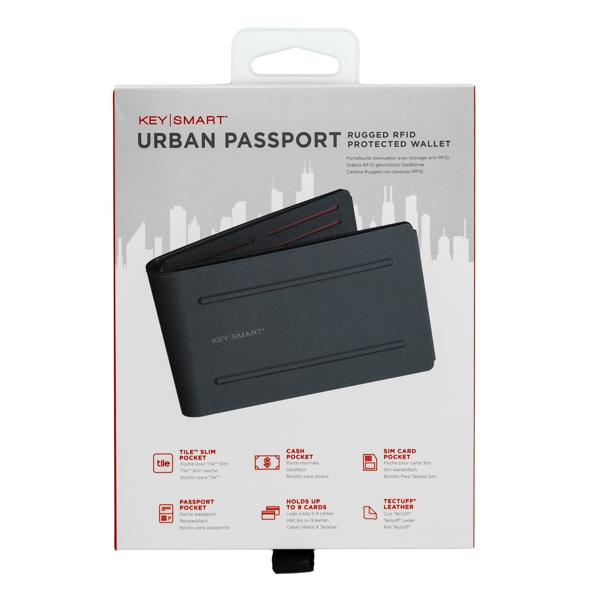 Urban Union Passport Wallet - Light Grey