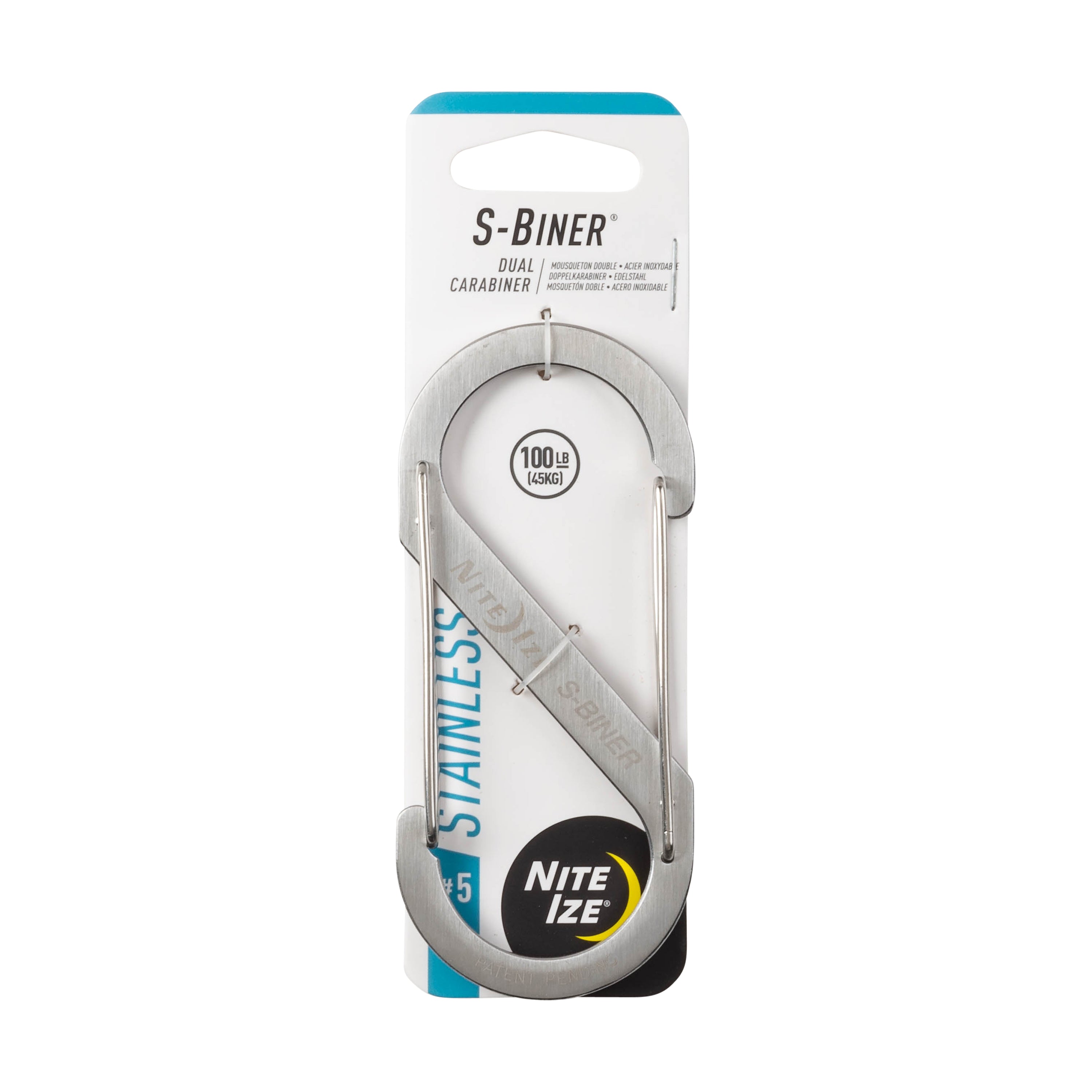 Nite Ize S-Biner® DUAL CaraBiner Stainless Steel #5  - Stainless