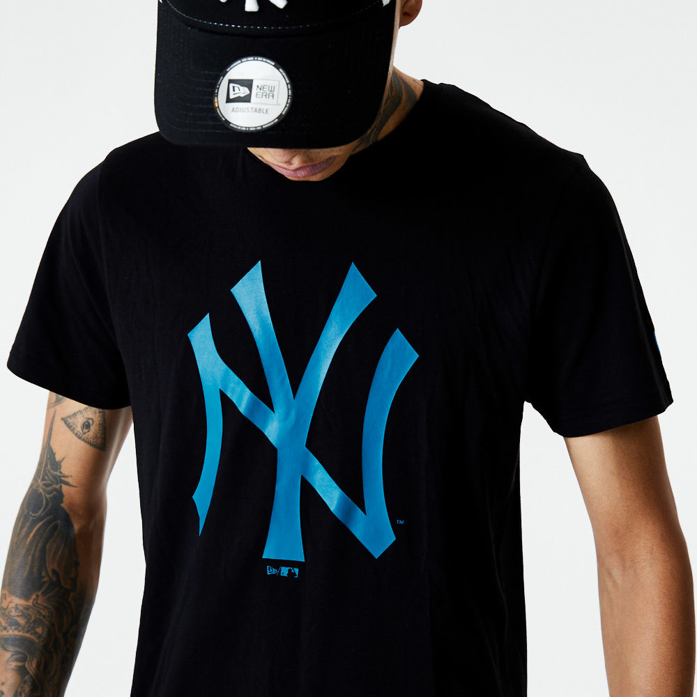 New era MLB New York Yankees Seasonal Team Logo Short Sleeve T-Shirt Black